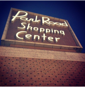 Park Road Shopping Center Sign
